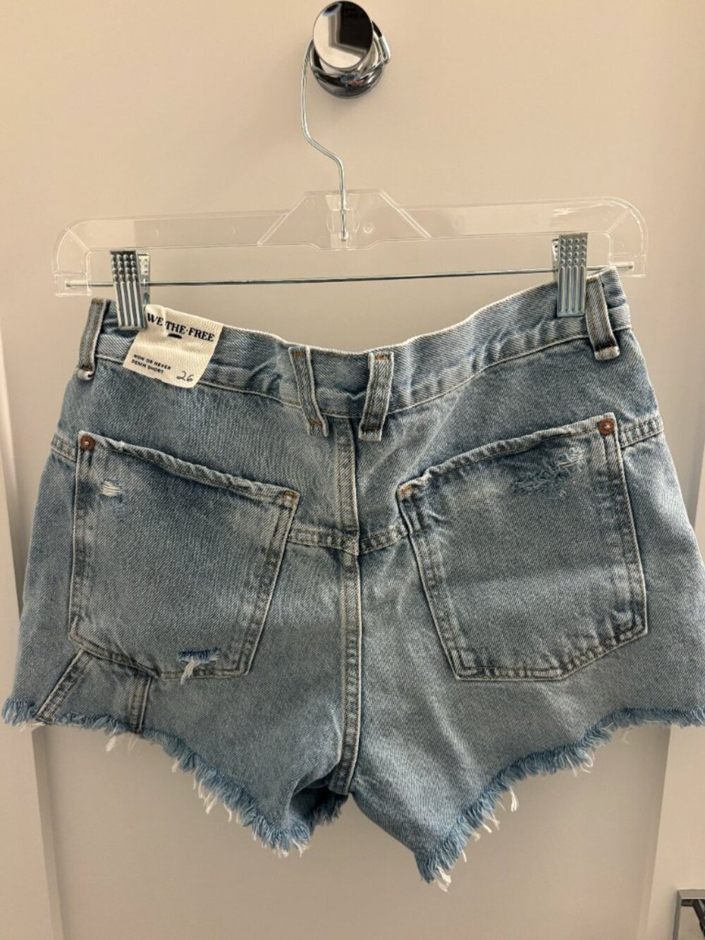 FREE PEOPLE / WE THE FREE now or never denim short size 26 NWT - Picture 5 of 5